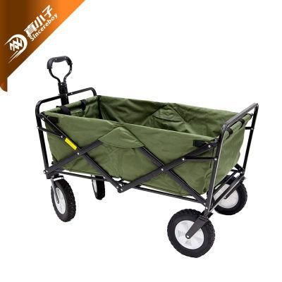 Multi Functional Inflatable Wheels Foldable Handy Carry Outdoor Garden Trolley