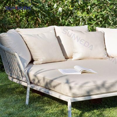 Outdoor Daybed Aluminium Sunbed for Garden Hotel Furniture