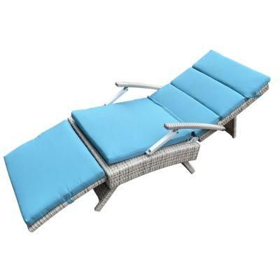 Adjustable Folding Luxury Outdoor Garden Furniture Bench Sunbed Daybed Sun Lounger Chaise Longue