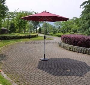 9FT Aluminum Pole Outdoor Garden Patio Crank Umbrella