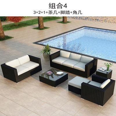 Outdoor Combination Living Room Rattan Sofa Outdoor Rattan Sofa