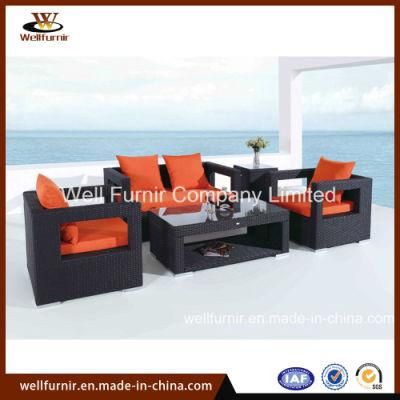Rattan Garden Furniture/Outdoor Wicker Sofa Set/Kd Rattan Wicker Sofa