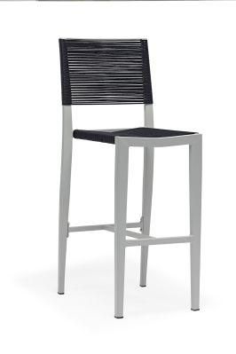 Weather-Resistant Powdercoated Aluminum Rope Chair Bar Use