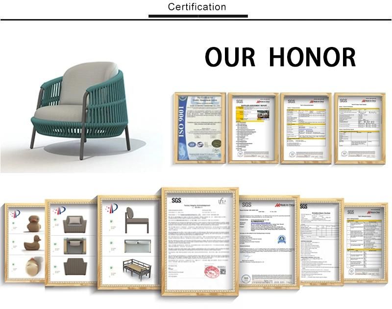 Ecological Design High Quality Durable Bistro Armchair Courtyard Outdoor Furniture
