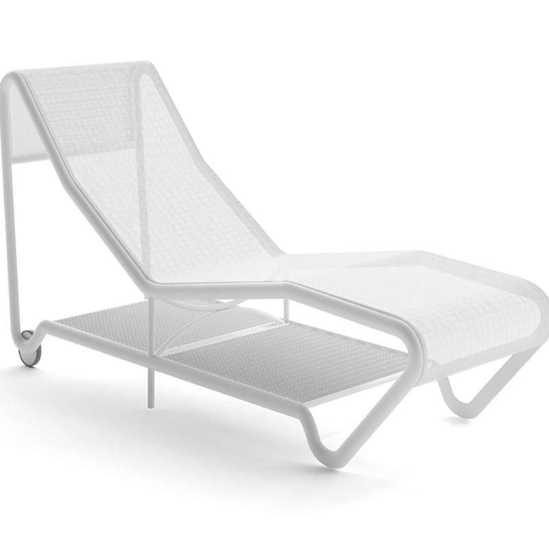 Beach Outdoor Sunlounge with Strong Load Bearing Aluminum Frame