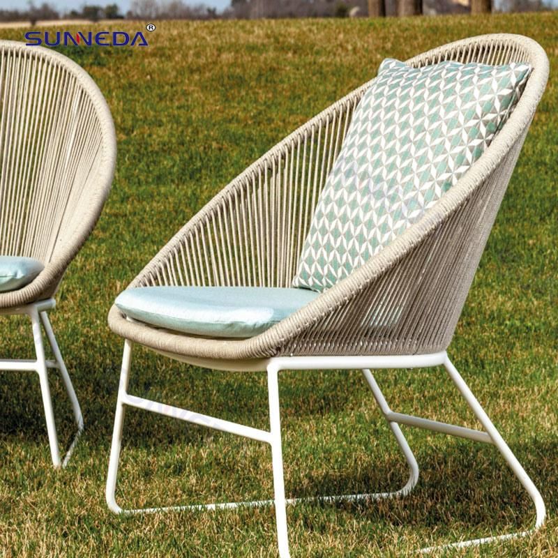 Rattan Hotel Garden Furniture Set Home Villa Outdoor Patio Rope Rattan Dining Chair