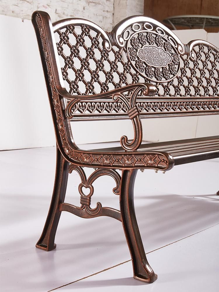 Three Seater Bench Metal Dining Chairs Balcony Garden Chairs Outdoor Furniture