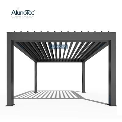 Chinese Wall-Mounted Motorized Aluminum Pergola On The Market