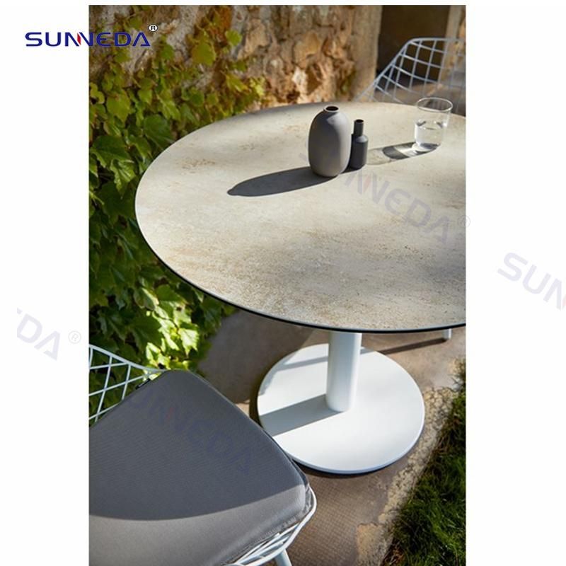 Patio Tables Set with High Density Resilient Sponge Cushions