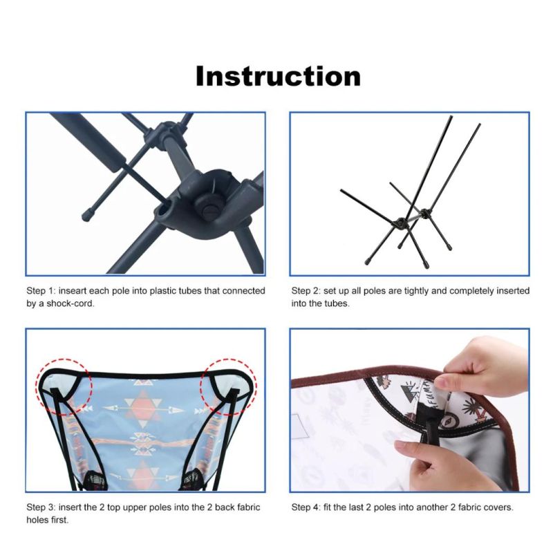 Compact Ultralight Folding Backpacking Chairs in a Carry Bag
