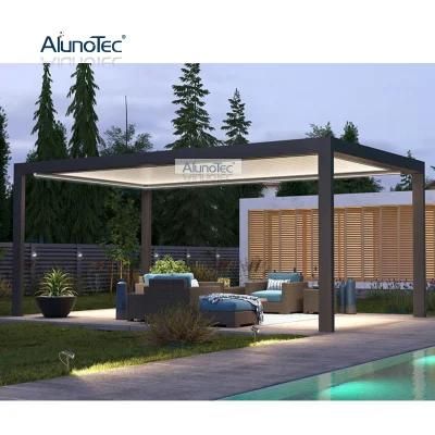Aluminum Modern AlunoTec Solid Plywood Box Packing Luxurious Pavilion Luxury Pergola