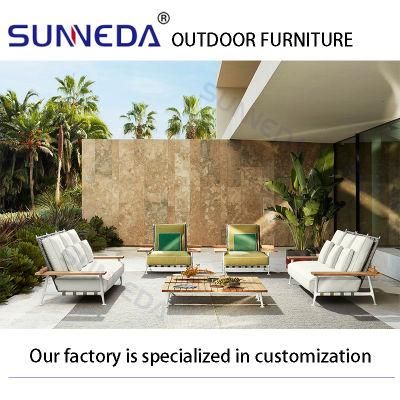Wholesale Outdoor Garden Park Leisure Furniture Sofa Set Chair Aluminum Frame