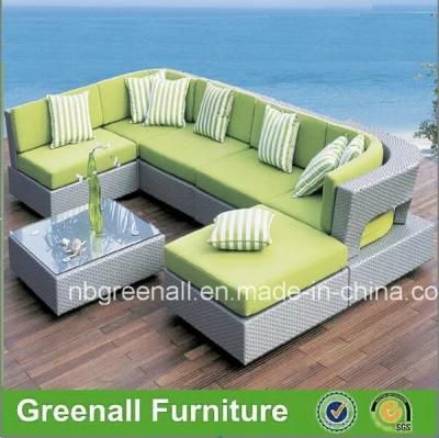 New Design 7PCS Elegant Garden Wicker Outdoor Patio Coner Sofa Set Furniture