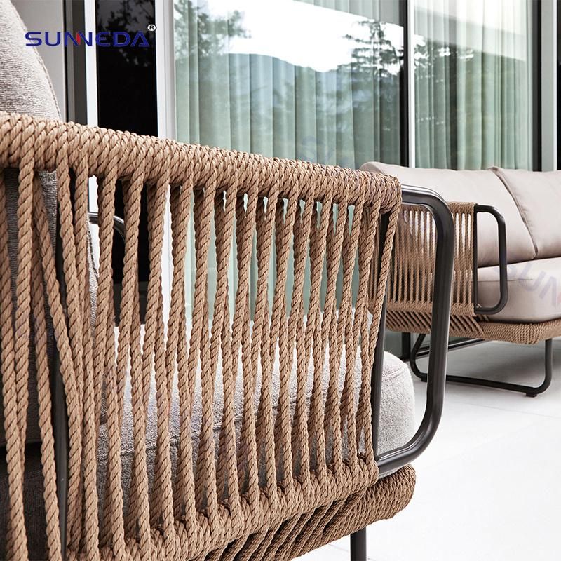 Outdoor Villa Sofa Set with High Density Sponge Without Deformation