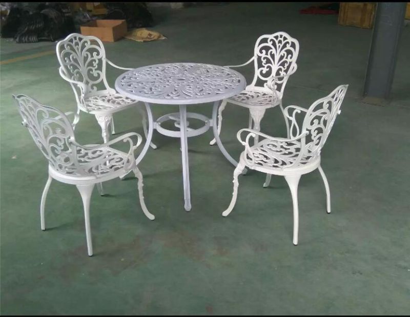 6 Seats Patio Dining Table S Metal Garden Furniture Cast Aluminum Outdoor Table Set