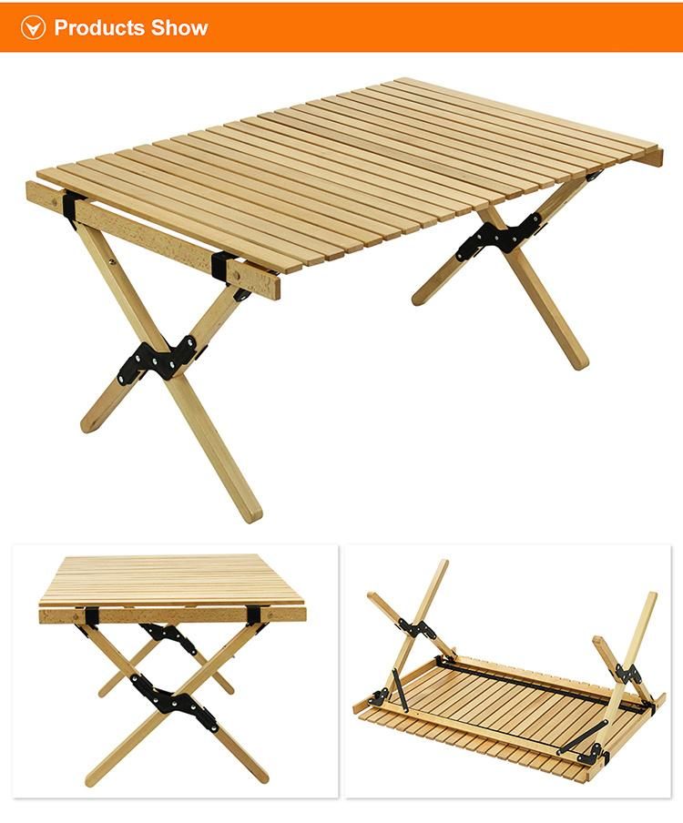 Garden Furniture Wooden Folding Table Camping Foldable Table