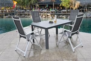 Outdoor Garden Furniture Home Dining Table Folding Chair Set