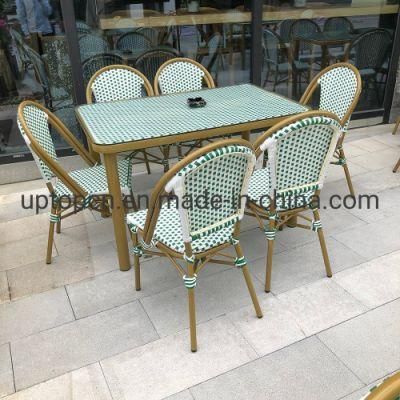 (SP-OC429) Gardent Restaurant Furniture Cafe Outdoor Rattan Stackable Chair and Stable Table