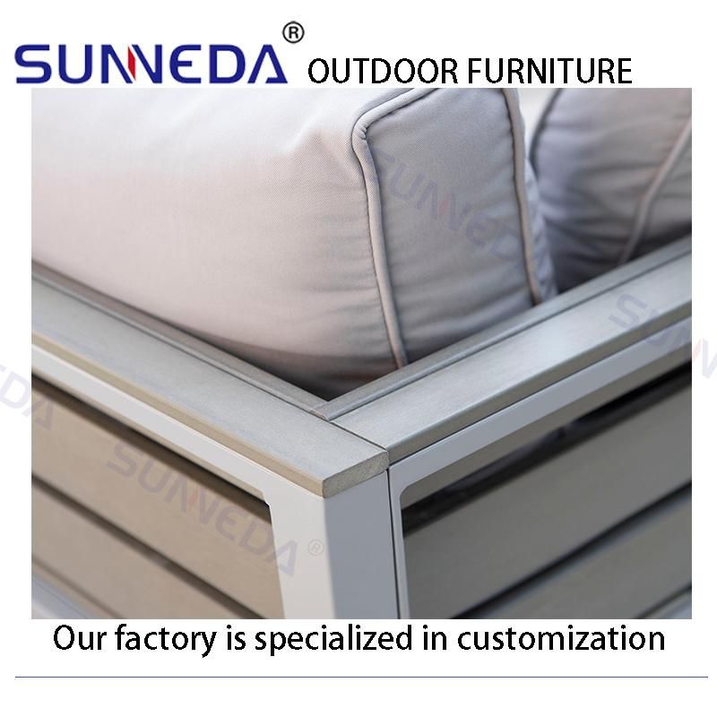 High Quality Upholstery Sofa Outdoor L Shape Lounge Sofa