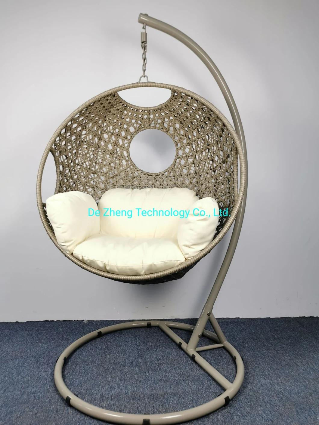 High Quality Waterproof Rattan Outdoor Patio Swing Hotel Egg Chair