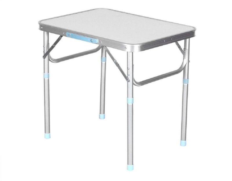 Adjustable Portable Folding Camp Table with Carry Handle Aluminum Esg17513