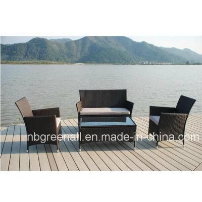 Hot Sale 4PCS Wicker Patio Garden Cheap Kd Style Sofa Set Rattan Furniture