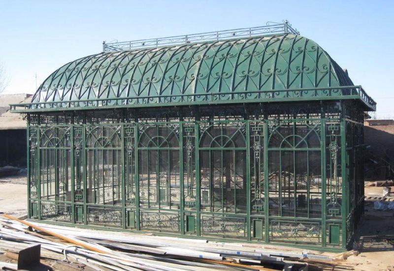 Iron Greenhouse Garden Conservatory