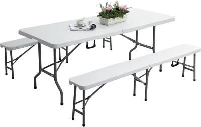 8 Seats Plastic Folding Table for Camping Picnic Dining Party Factory Price