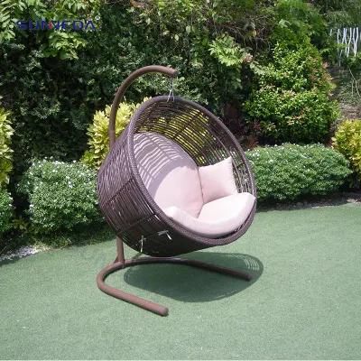 Patio Swing Balcony Leisure Swing Chair with Durable Iron Frame