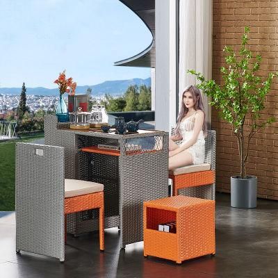 Nordic Style Luxury Garden Rattan Outdoor Furniture Wicker Sofa Set