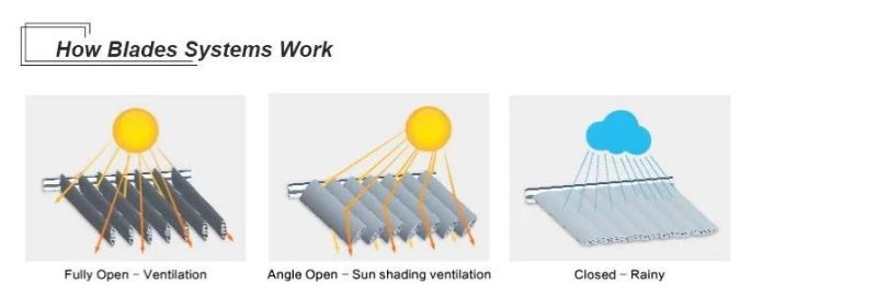 High Quality Louver Roof System Aluminum Pergola for Outdoor with Tx Cover