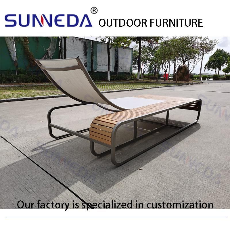High Quality Adjustable Sun Lounger Aluminium Lounge Chair Hot Sale Beach Furniture