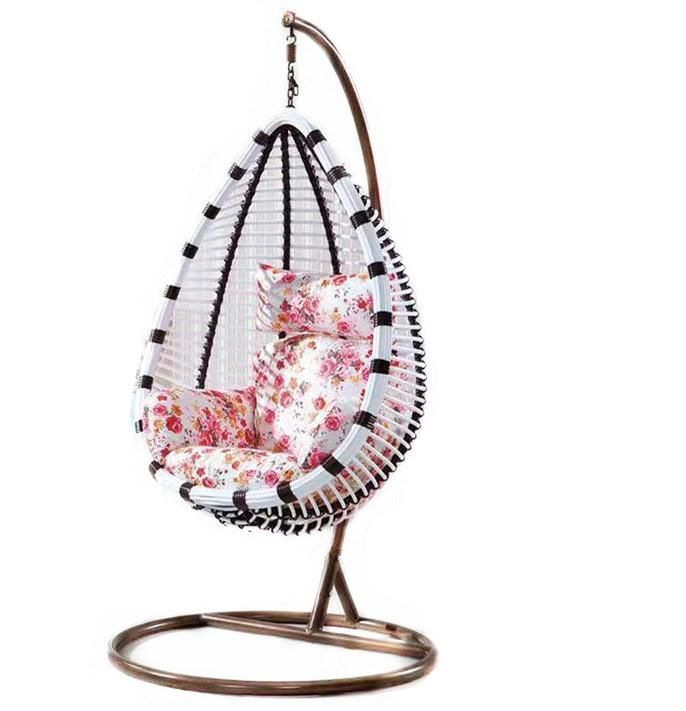 Newest Hanging Rattan Wicker Swing Chair Outdoor Wedding Hotel Patio