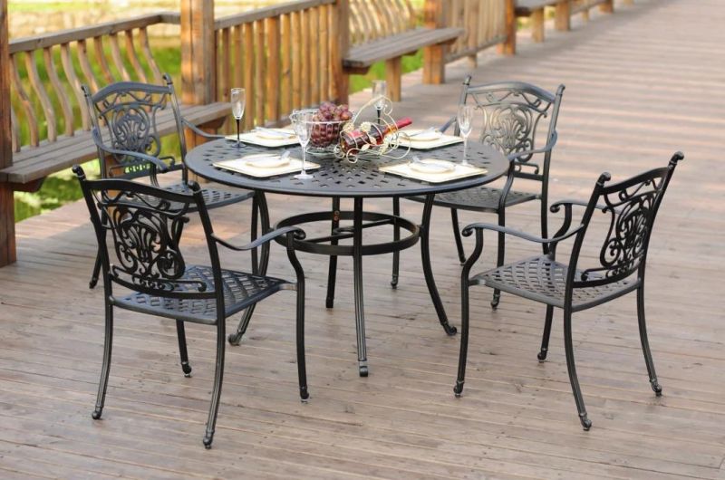 New Design Durable Cast Aluminium Outdoor Patio Furniture with BBQ Grill