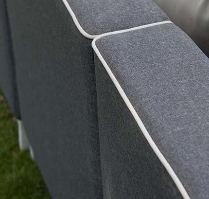 Good Quality Modern Leisure Outdoor Furniture L Shape Sectional Garden Lounge Sofa