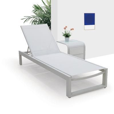 Modern Mesh Outdoor Sun Lounge Chairs Swimming Pool Chaise Lounge Garden Furniture