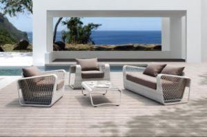 Top Selling Aluminum Outdoor Garden Furniture Wicker Sofa Set PE Rattan &amp; Aluminum Furniture, Patio Hotel Sofa