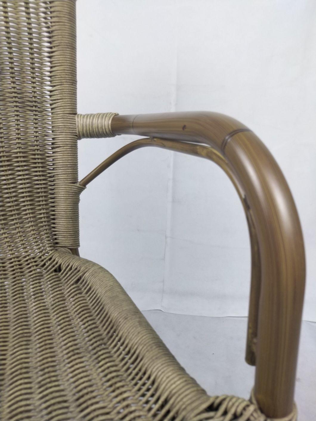 Foshan Wholesale Rattan Wicker French Space Saving Hideaway Queen Outdoor Dining Chair Set