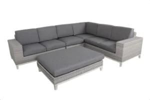 Garden Rattan Wicker Furniture Luxury Lounge Corner Sofa Set