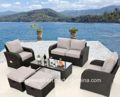 New Lay Down Wicker Patio Sofa Rattan Outdoor Garden Furniture