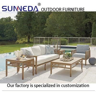 Ecological Design Crafted Leisure Customize Sectional Garden Sofa Furniture Set