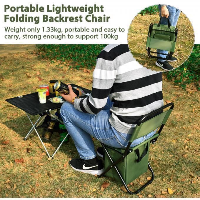 Jetshark Multi-Functional Bag Portable Lightweight Oxford PVC Waterproof Folding Backrest Chair