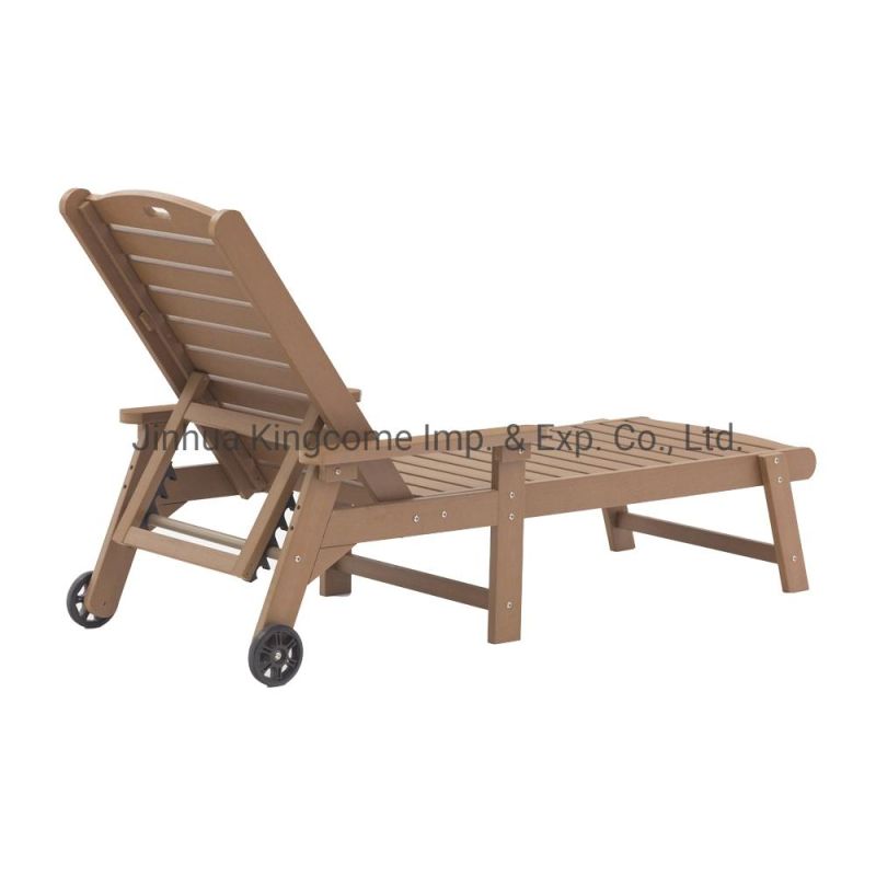 Outdoor Furniture Polystyrene Lounge with 4-Position Adjustment