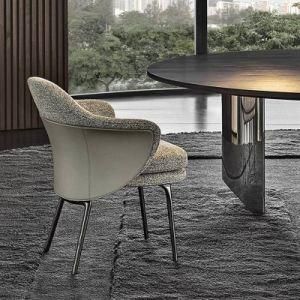 Modern Home Hotel Restaurant Furniture Coffee Shop Cloth Metal Leg Chair