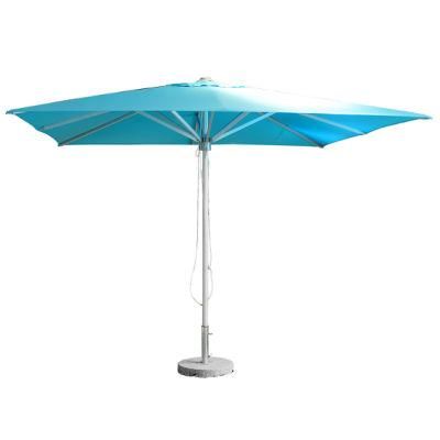Outdoor Garden Hand-Pull Rope Large and Medium Pole Umbrella