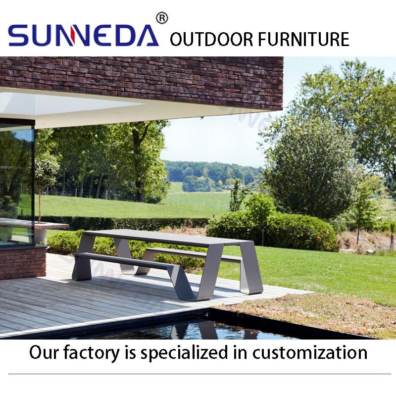 Indoor & Outdoor Dual-Use Table and Chair Sectional Furniture for Backyard