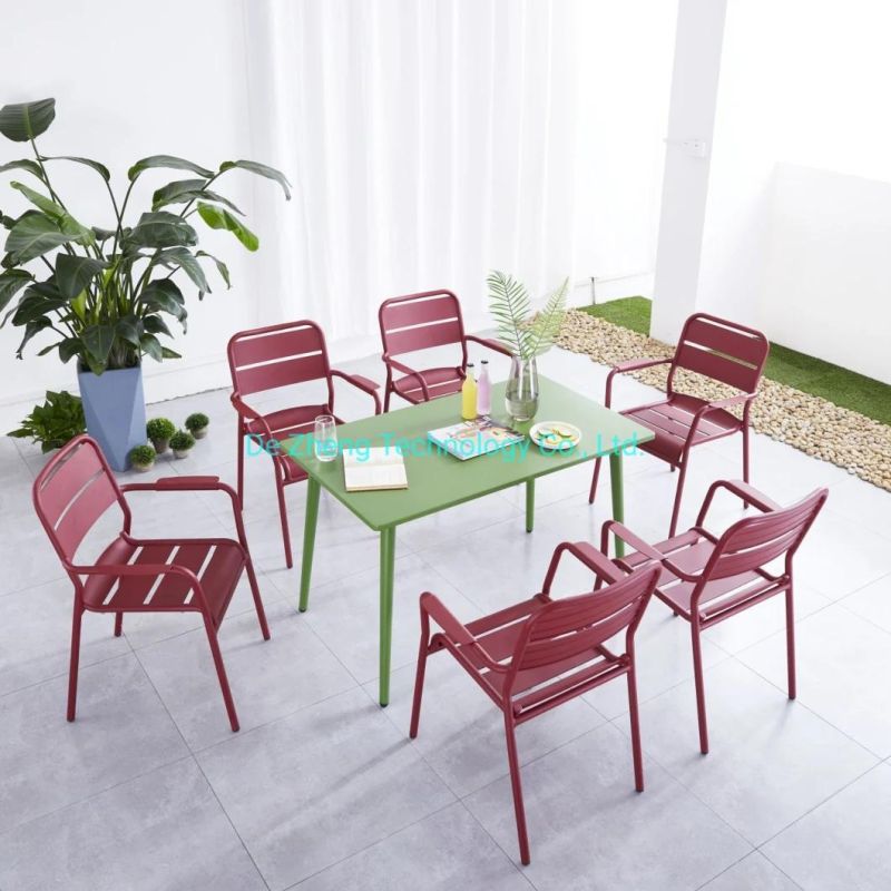 Commercial Use Restaurant Dining Table Outdoor Bistro Dining Bar Furniture