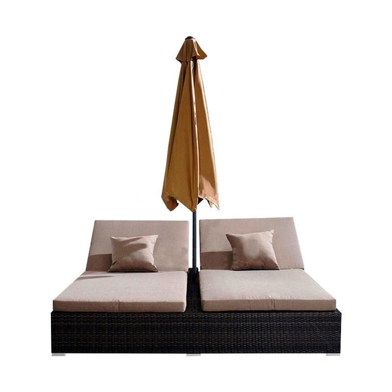 Hot Sales Outdoor Double Bed Rattan & Wicker Bed