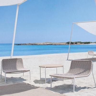 Aluminum Frame with Rope Leisure Balcony Beach Outdoor Reclining Chair