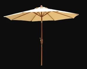 Hot Sale 10FT Wood Painting Outdoor Parasol Wooden